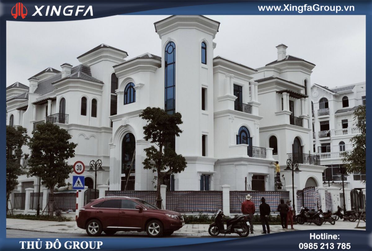 Công trình thi công lắp đặt cửa nhôm Xingfa tại BT Sao Biển 11-02, KĐT Vinhomes Ocean Park, Gia Lâm, Hà Nội