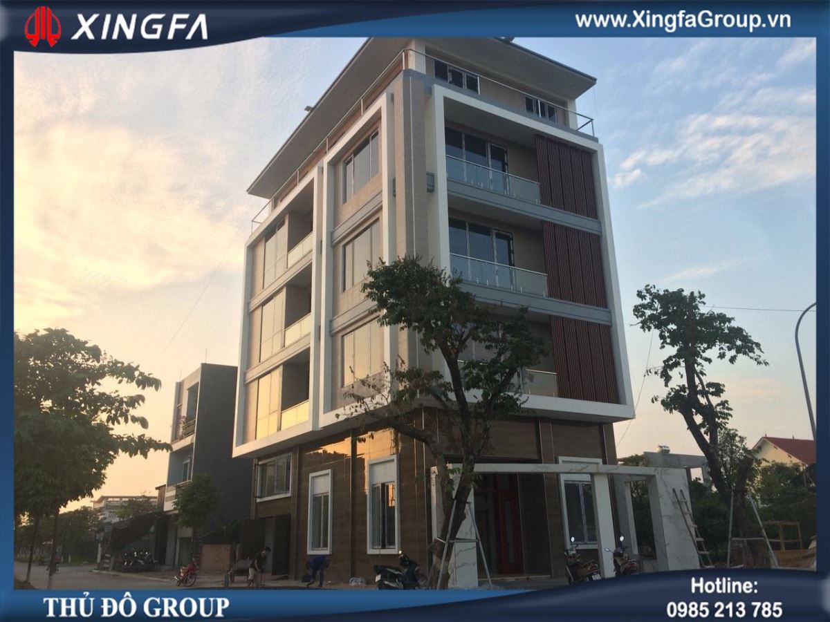Thi công lắp đặt công trình cửa nhôm Xingfa tại Nguyên Khê, Đông Anh, Hà Nội