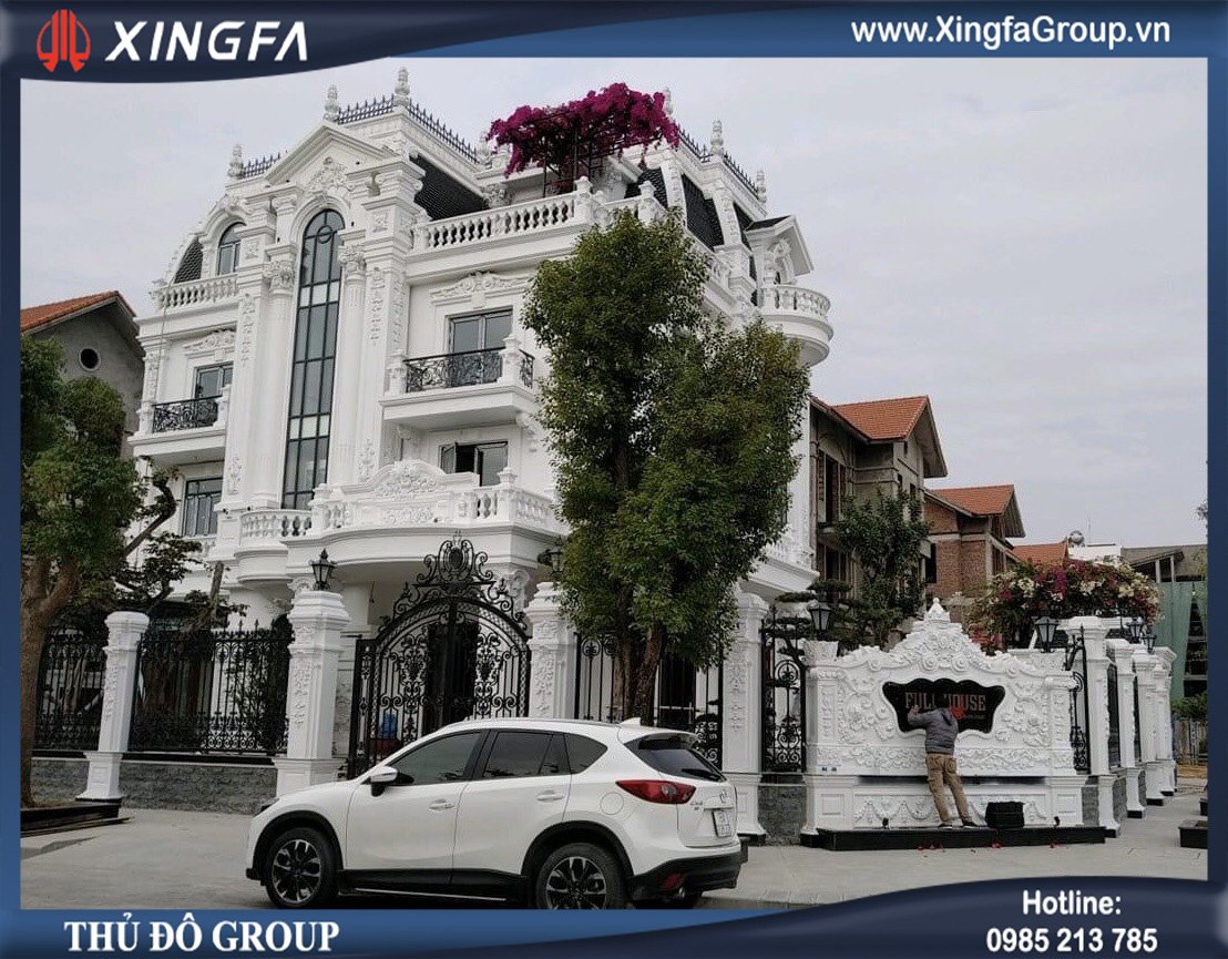Công trình lắp đặt thi công cửa nhôm Xingfa chính hãng tại Biệt thự nhà anh Quốc ở Hải An, Hải Phòng