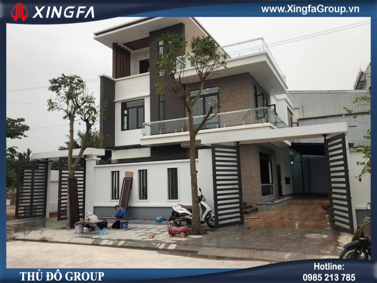 Thi công lắp đặt cửa nhôm Xingfa nhập khẩu tại nhà anh Bình ở Sapa, Lào Cai