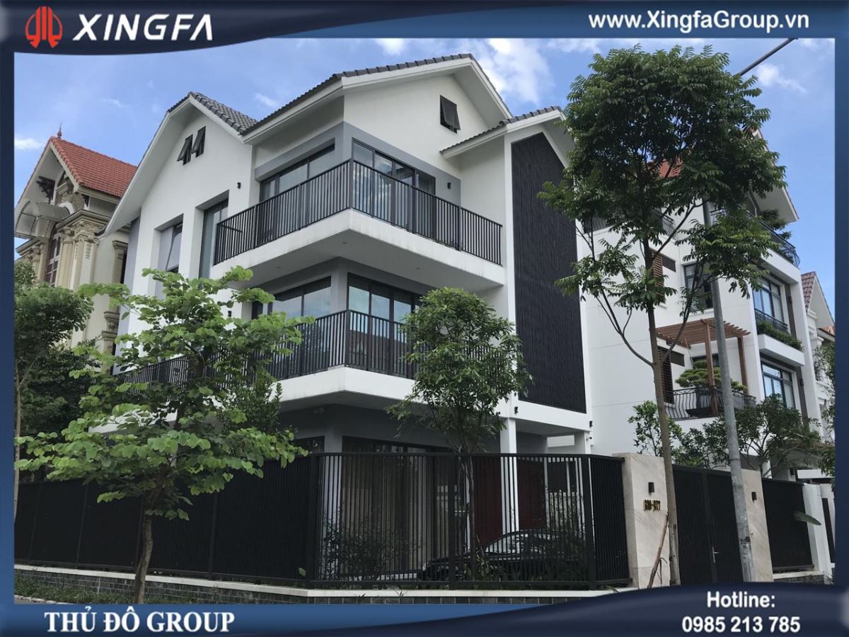 Công trình lắp đặt cửa nhôm Xingfa tại nhà anh Thắng chị Nga ở G39-BTx, Khu đô thị Việt Hưng, Hà Nội