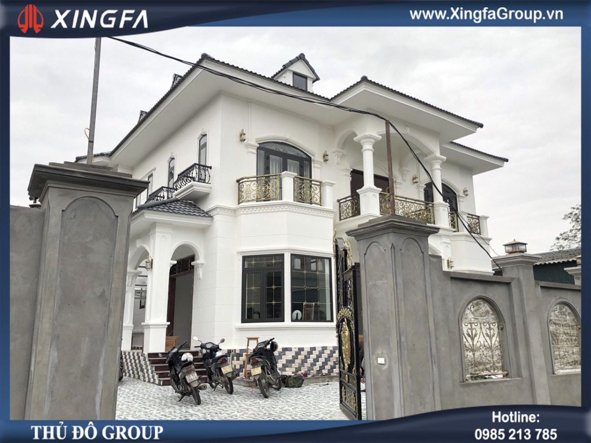 Thi công lắp đặt công trình cửa nhôm Xingfa tại nhà anh Quang ở TT Vôi, Lạng Giang, Bắc Giang