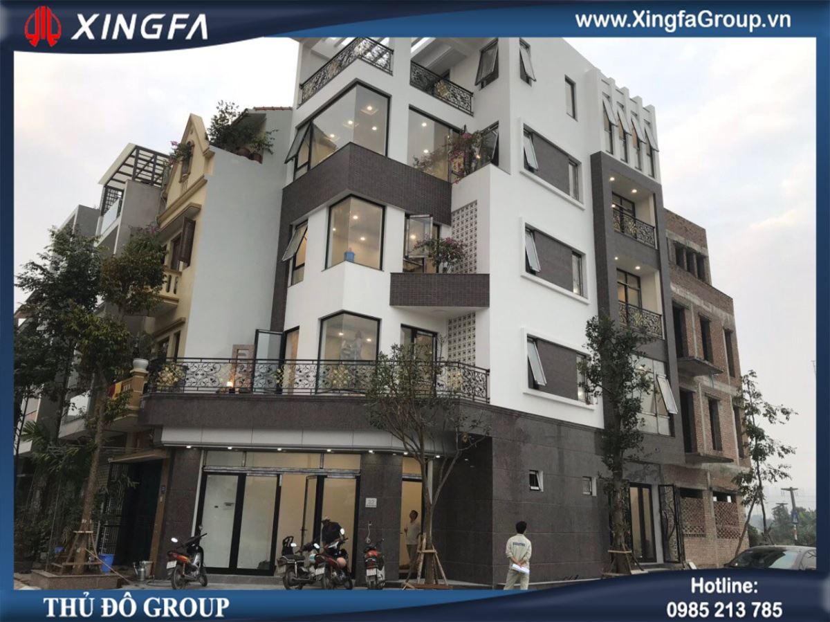 Công trình lắp đặt cửa nhôm Xingfa chính hãng tại Biệt thự liền kề Tổng cục 5 - Yên Xá, Thanh Trì, Hà Nội