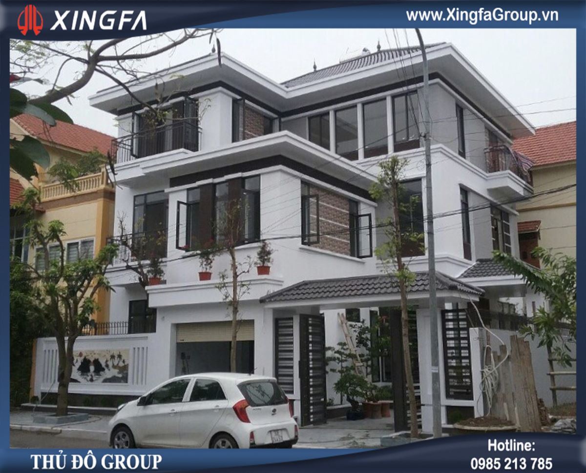 Thi công lắp đặt hạng mục cửa nhôm Xingfa tại nhà anh Khanh ở Kỳ Bá, Thành phố Thái Bình