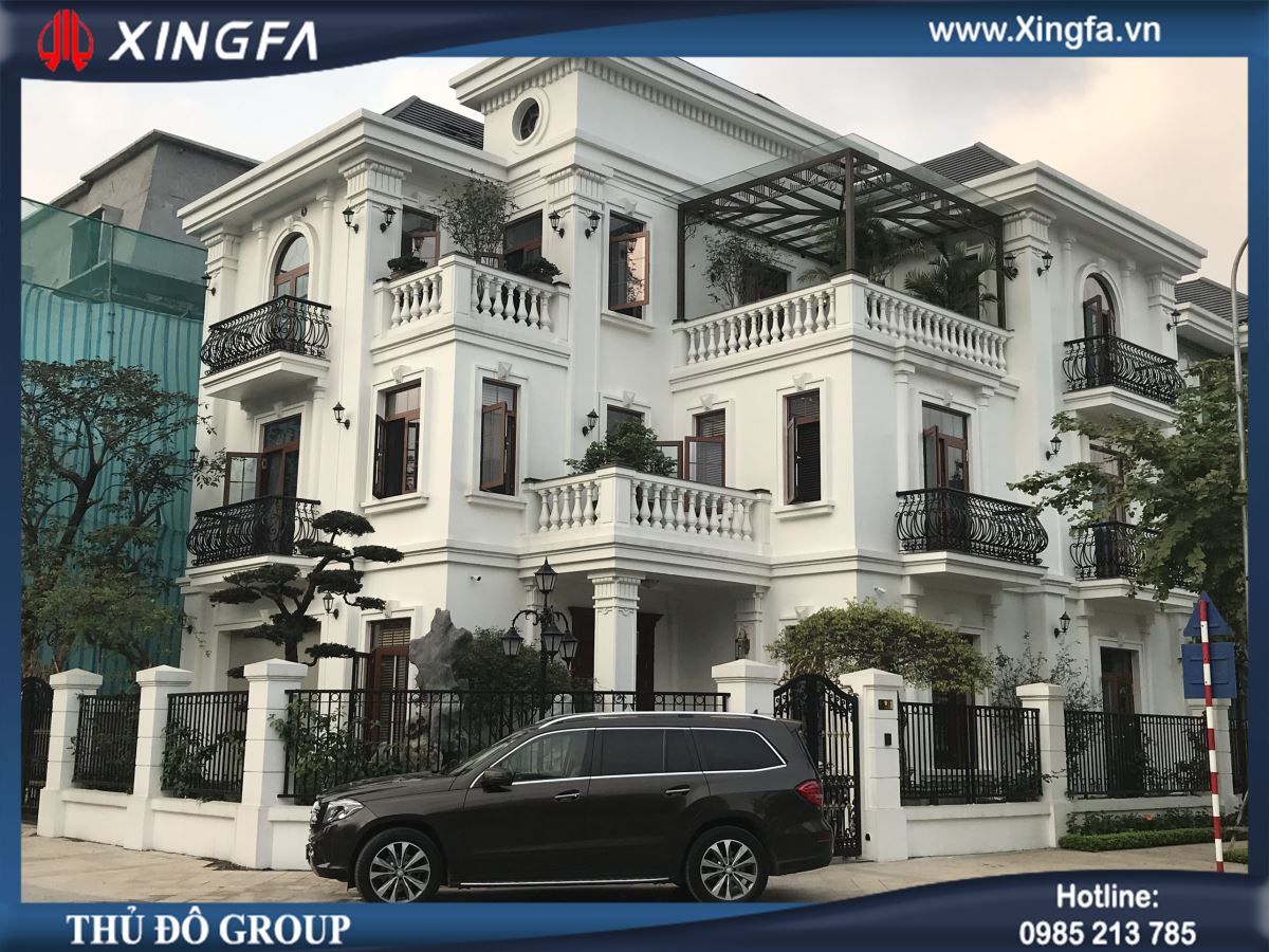 Công trình lắp đặt cửa nhôm Xingfa mầu vân gỗ tại KĐT Vinhomes GreenBay, Mễ Trì, Nam Từ Liêm, Hà Nội