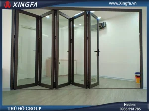 Cửa nhôm Xingfa cho phòng khách sang trọng