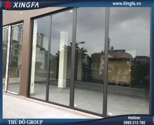 Cửa nhôm Xingfa màu đen – Sang trọng & Hiện đại
